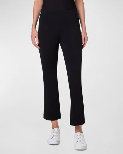 Akris Punto Cindy Signature Jersey Bootcut Pants In Black