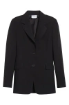Akris Punto Classic Single Breasted Blazer In Black