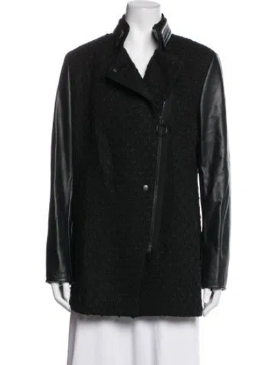 Pre-owned Akris Punto Coat In Black