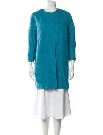 Pre-owned Akris Punto Coat In Blue