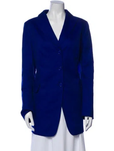 Pre-owned Akris Punto Coat In Blue