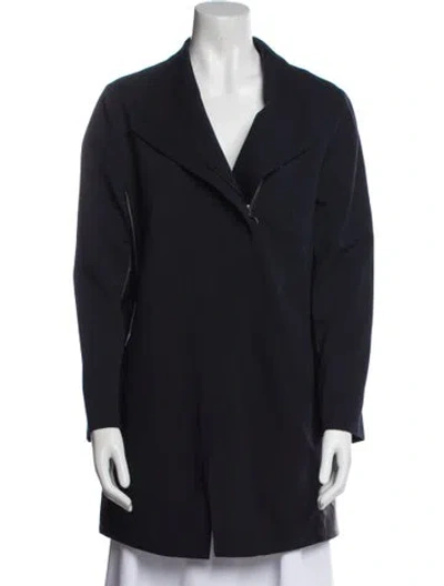 Pre-owned Akris Punto Coat In Blue