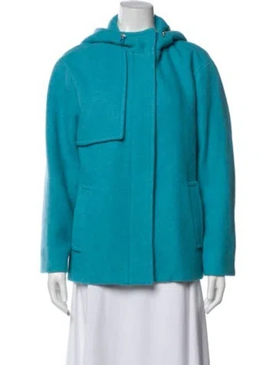Pre-owned Akris Punto Coat In Blue