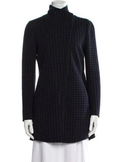 Pre-owned Akris Punto Coat In Blue