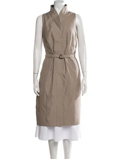 Pre-owned Akris Punto Coat In Neutrals