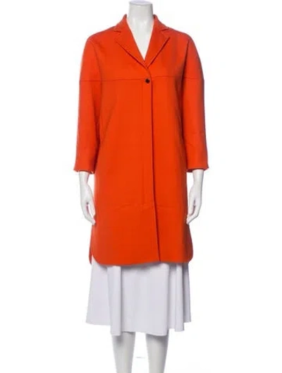 Pre-owned Akris Punto Coat In Orange