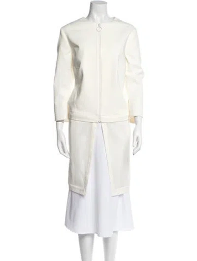 Pre-owned Akris Punto Coat W/ Tags In White