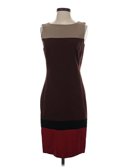 Pre-owned Akris Punto Cocktail Dress In Burgundy