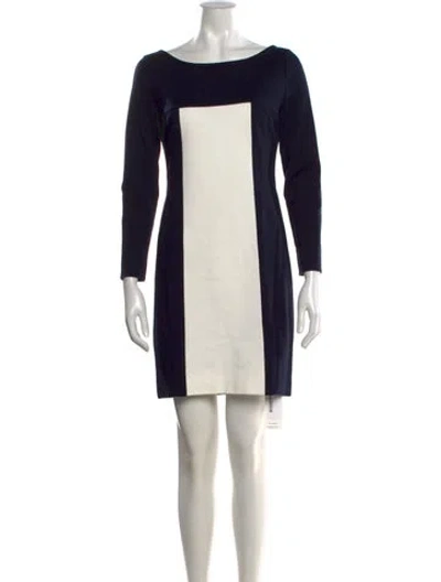 Pre-owned Akris Punto Colorblock Pattern Knee-length Dress In Multi