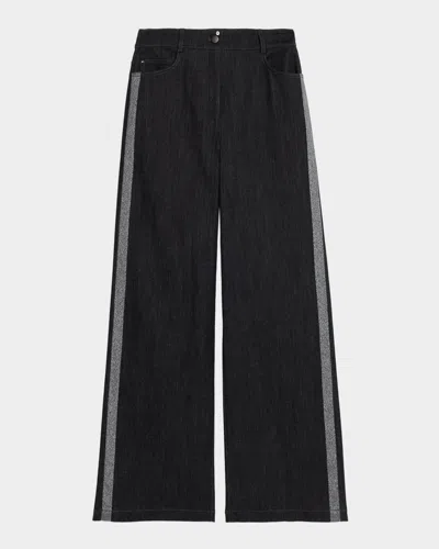 Akris Punto Cotton-blend Cooper Pants In Black