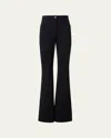 Akris Punto Courtney Winter Denim Flare Jeans In Black