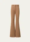 Akris Punto Courtney Winter Denim Flare Jeans In Caramel