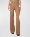 Akris Punto Courtney Winter Denim Flare Jeans In Caramel
