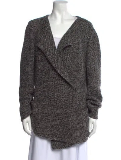 Pre-owned Akris Punto Cowl Neck Sweater In Gray