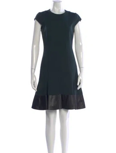 Pre-owned Akris Punto Crew Neck Knee-length Dress In Blue