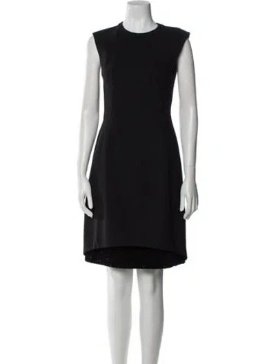 Pre-owned Akris Punto Crew Neck Knee-length Dress In Brown