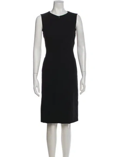 Pre-owned Akris Punto Crew Neck Knee-length Dress In Green