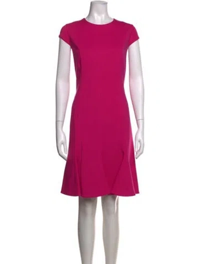 Pre-owned Akris Punto Crew Neck Knee-length Dress In Pink
