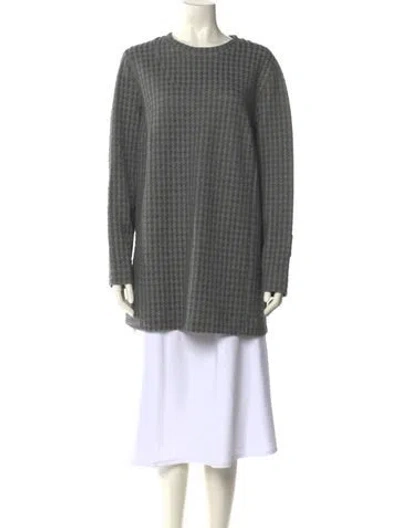 Pre-owned Akris Punto Crew Neck Long Sleeve Tunic W/ Tags In Black