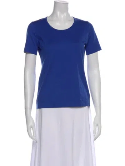 Pre-owned Akris Punto Crew Neck Short Sleeve T-shirt In Blue