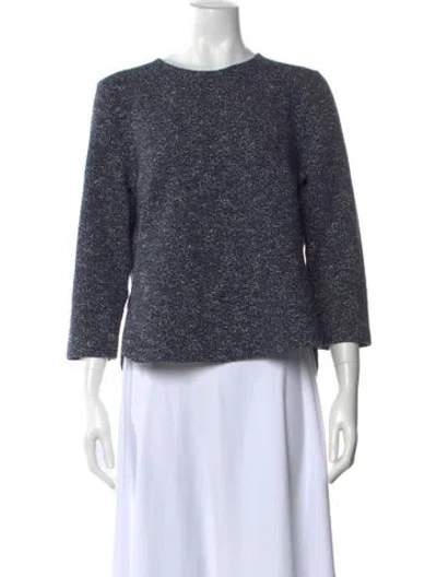 Pre-owned Akris Punto Crew Neck Sweater In Blue