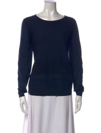 Pre-owned Akris Punto Crew Neck Sweater In Blue