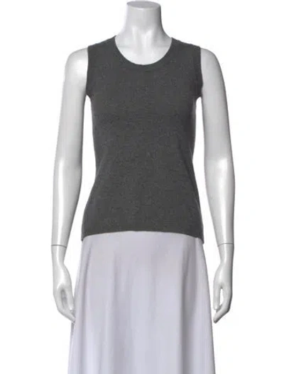 Pre-owned Akris Punto Crew Neck Sweater In Gray