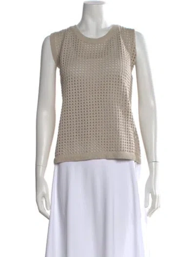 Pre-owned Akris Punto Crew Neck Sweater W/ Tags In Neutral