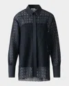 Akris Punto Daisy Guipure Button-down Shirt
