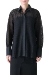 Akris Punto Daisy Guipure Button-up Shirt