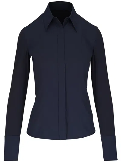 Akris Punto Dart-detail Shirt In Blau