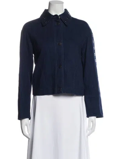 Pre-owned Akris Punto Denim Jacket In Blue