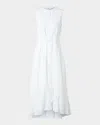 Akris Punto Dot Applique Techno Georgette Midi Dress
