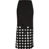 Akris Punto Dot Cutout Skirt In Black