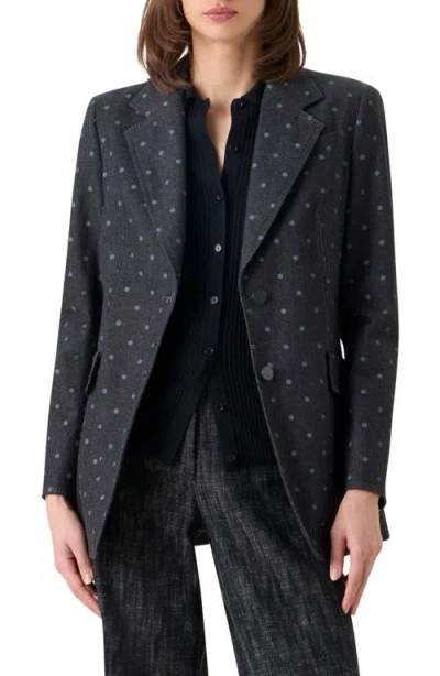 Akris Punto Dots On Denim Blazer In Black