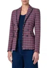 Akris Punto Fringe Tweed Blazer In Multi