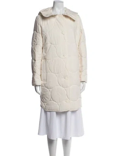 Pre-owned Akris Punto Down Coat W/ Tags In Neutrals