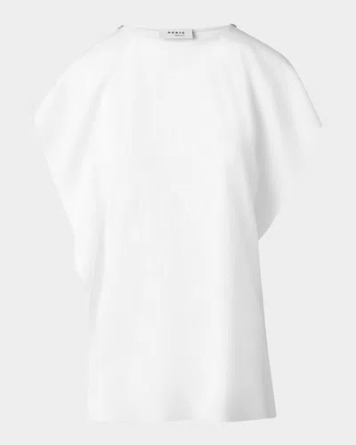 AKRIS PUNTO DRAPED SLEEVELESS BLOUSE