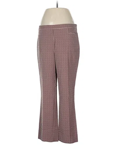 Pre-owned Akris Punto Dress Pants In Burgundy