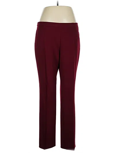 Pre-owned Akris Punto Dress Pants In Burgundy