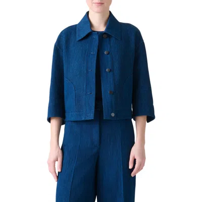 Akris Punto Drop Shoulder Denim Jacket