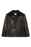 Akris Punto Embossed Leather Jacket In Multi