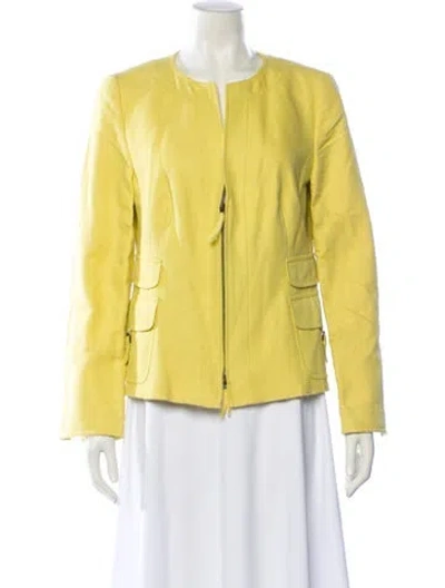 Pre-owned Akris Punto Evening Jacket In Yellow