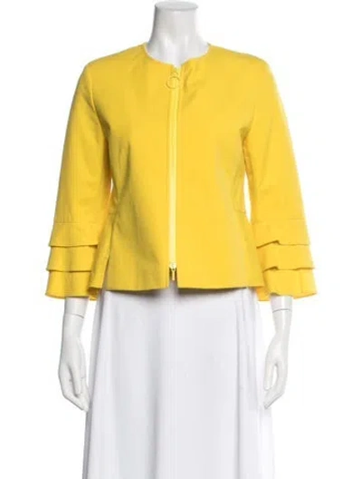 Pre-owned Akris Punto Evening Jacket In Yellow