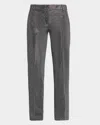 Akris Punto Fabia Embellished Slim-leg Ankle Pants In Gray