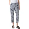 Akris Punto Farrell Cuffed Polka Dot Stripe Cotton Poplin Crop Pants