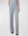 Akris Punto Faysa Felted Wool Jersey Pants In Silver