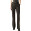 Akris Punto Faysa Pintuck Pleat Flare Wool Pants In Brown