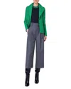 Akris Punto Felted Wool Asymmetric Zip Biker Jacket In Multi