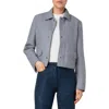 Akris Punto Felted Wool-blend Short Jacket In Titan